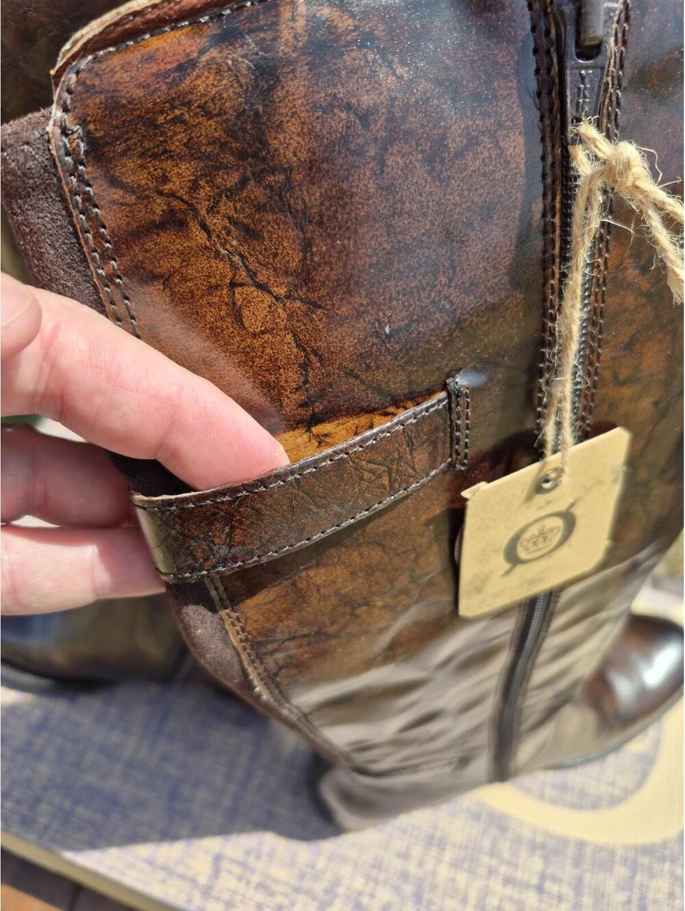 Born Women's Gibb High Shaft Boots - Leather, Wide Calf Size 7 New - $195 MSRP - Picture 6 of 10